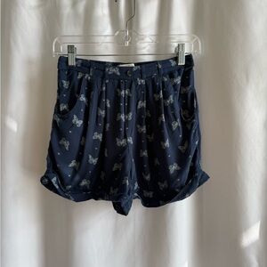 abercrombie kids Navy Butterfly Print Shorts